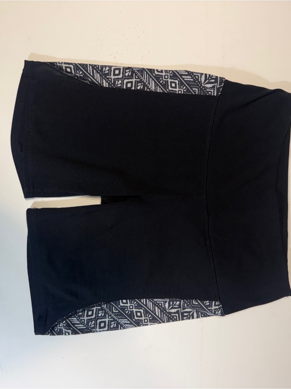 GAIAM Black Active Shorts with White Logo Print
